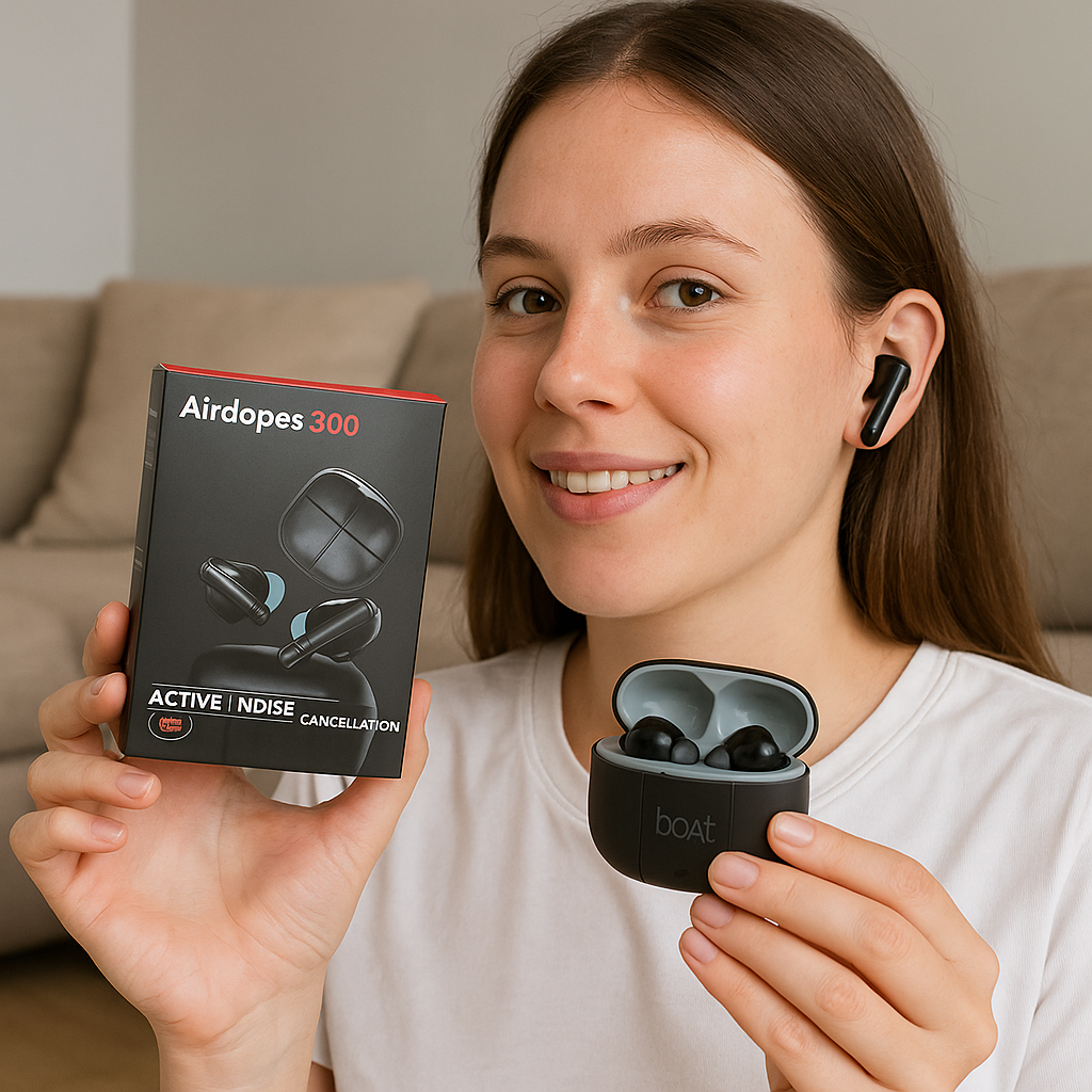 TWS Earbuds – 50‑Hour Playback • Spatial Audio • Quad‑Mic AI • Fast Charge