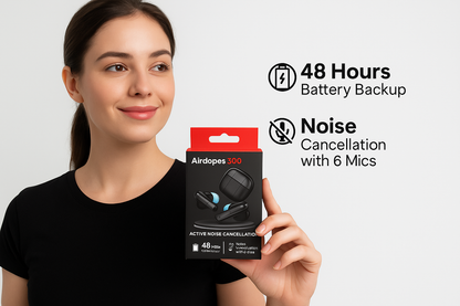 TWS Earbuds – 50‑Hour Playback • Spatial Audio • Quad‑Mic AI • Fast Charge
