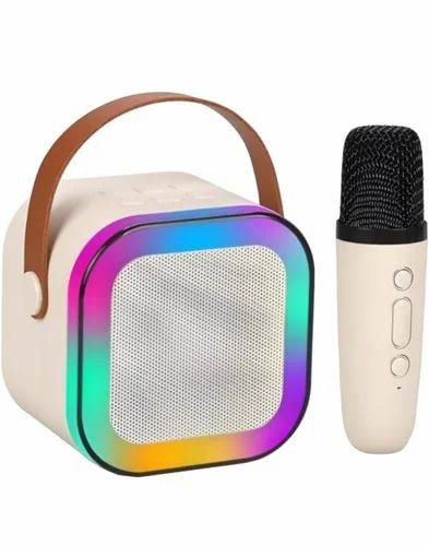 K12 Portable Bluetooth Karaoke Speaker with Wireless Mic – 5 W PA Sound · LED Party Lights · 2000 mAh Battery · Type‑C Charge